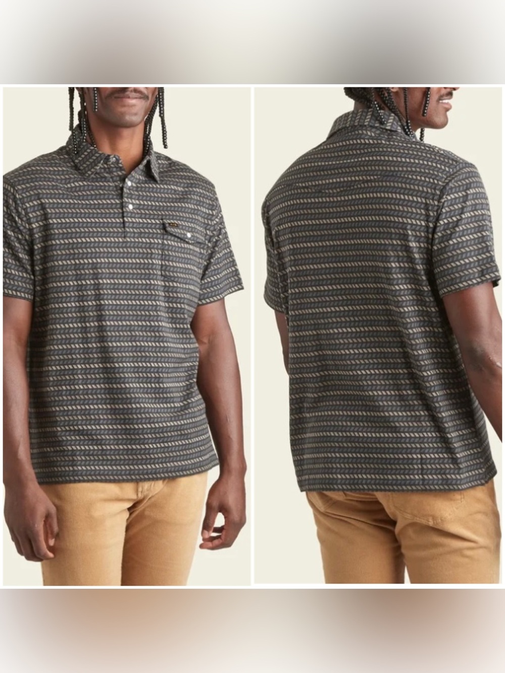Ranchero Jacquard Polo: Illusion Jacquard-Blue